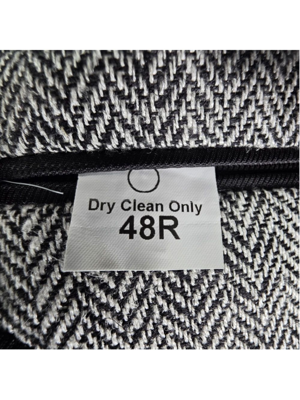 Classic Clothiers 48R 100% Silk Herringbone Sport Coat Gray Made USA NWT - Picture 10 of 15